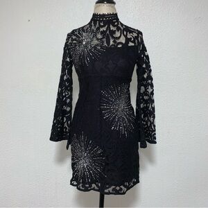 Free People North Star Bell-Sleeve Mini Dress